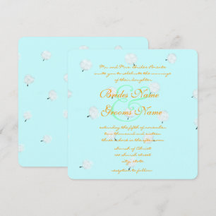 Faire invitation de mariage aux pissenlits