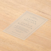 Faire invitation de mariage avec sérif blanc éléga (Poser)