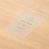 Faire invitation de mariage avec sérif blanc éléga (Poser)