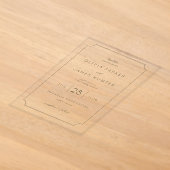 Faire invitation de mariage beige (Poser)