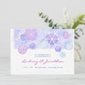 Faire invitation de mariage Bijoux d'hiver (Debout devant)