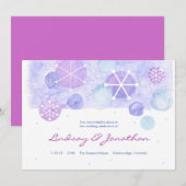 Faire invitation de mariage Bijoux d'hiver (Devant / Derrière)