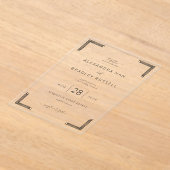 Faire invitation de mariage blanc cassé (Poser)
