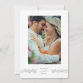 Faire invitation de mariage bohème minimaliste (Dos)