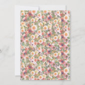 Faire invitation de mariage botanique floral (Dos)