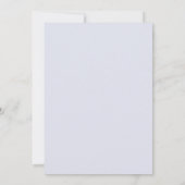 Faire invitation de mariage botanique lavande (Dos)