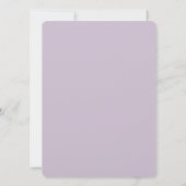 Faire invitation de mariage botanique protea viole (Dos)