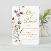 Faire Invitation de Mariage Botanique | Romantique (Debout devant)