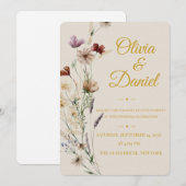 Faire Invitation de Mariage Botanique | Romantisme (Devant / Derrière)