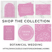 Faire invitation de mariage botanique violet