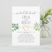 Faire invitation de mariage calligraphie et verdur (Debout devant)