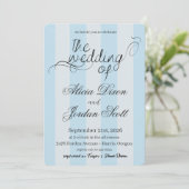 Faire invitation de mariage calligraphié minimalis (Debout devant)