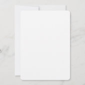 Faire invitation de mariage calligraphié minimalis (Dos)