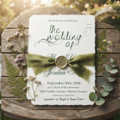 Faire invitation de mariage calligraphié minimalis