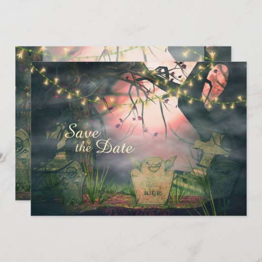 Faire Invitation de Mariage Cimetière Enregistrer (Devant / Derrière)