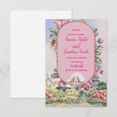 Faire invitation de mariage – Classique et romanti (Devant / Derrière)