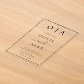 Faire invitation de mariage classique noir et blan (Poser)