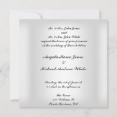 Faire invitation de mariage Cœurs Rouges Blancs Él (Dos)