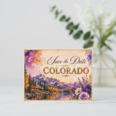 Faire invitation de mariage Colorado pour réserver (Debout devant)