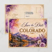 Faire invitation de mariage Colorado pour réserver (Devant / Derrière)