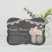 Faire invitation de mariage dans un pot de Mason e (Debout devant)