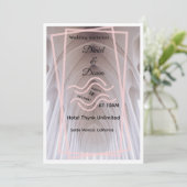 Faire invitation de mariage de cathédrale | Blush  (Debout devant)