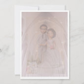 Faire invitation de mariage de cathédrale | Blush  (Dos)