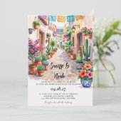 Faire invitation de mariage de destination au Mexi (Debout devant)