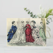 Faire invitation de mariage de mariée victorienne  (Debout devant)