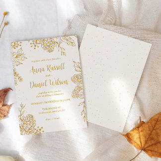 Faire invitation de mariage de Noël classique élég