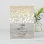 Faire invitation de mariage de plage en or (Debout devant)