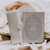 Faire invitation de mariage dessinée à la main dan