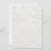 Faire invitation de mariage d'hiver simple (Dos)