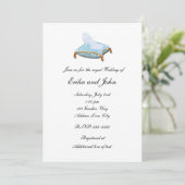 Faire invitation de mariage élégant de conte (Debout devant)