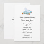Faire invitation de mariage élégant de conte (Devant / Derrière)