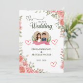 Faire invitation de mariage élégante et heureuse – (Debout devant)