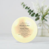 Faire invitation de mariage élégante perle simple  (Debout devant)