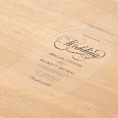 Faire invitation de mariage en acrylic avec écritu (Poser)