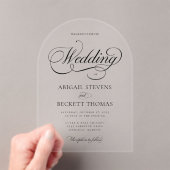 Faire invitation de mariage en acrylic avec écritu (In situ (ordinateur de poche))