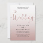 Faire invitation de mariage en calligraphie à l'or (Devant)
