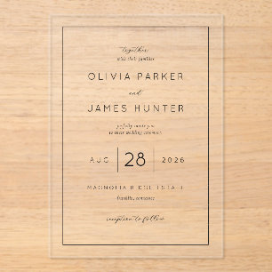 Faire invitation de mariage en calligraphie noire