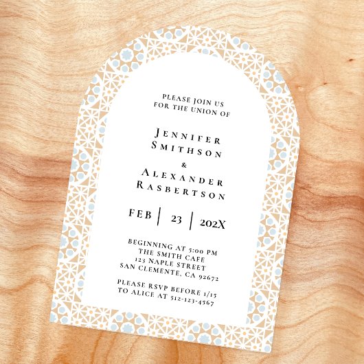 Faire invitation de mariage en carrelage