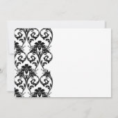 Faire invitation de mariage en dentelle noire vint (Dos)