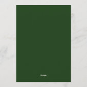 Faire invitation de mariage en filigrane vert (Dos)