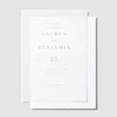Faire invitation de mariage en sérif beige (Compenser)