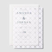 Faire invitation de mariage en sérif blanc (Décalage (Invitation))