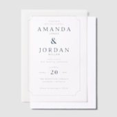 Faire invitation de mariage en sérif blanc (Compenser)