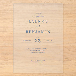 Faire invitation de mariage en sérif blanc