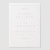 Faire invitation de mariage en sérif noir (Recto)