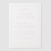 Faire invitation de mariage en sérif noir (Recto)